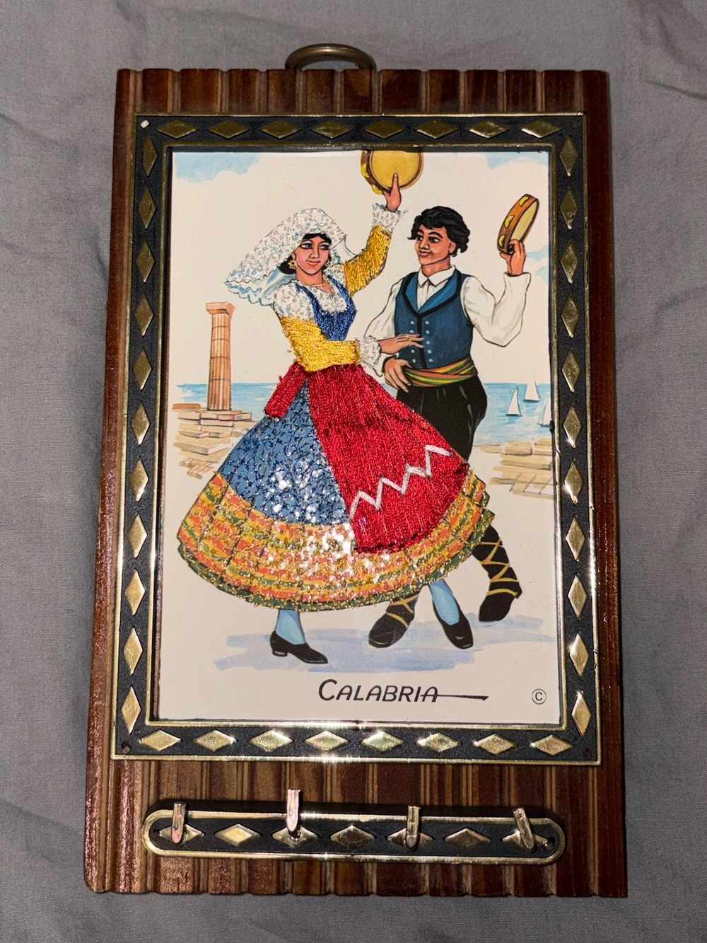 Vintage embroidered artwork